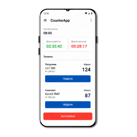 JSC "Колымская россыпь", counter app